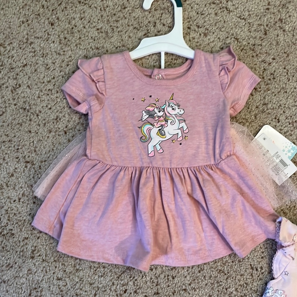 Disney dress/tutu/onesie set 0-3 mo